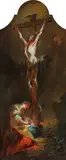 Franz Anton Maulbertsch, Crucifixion with Mary Magdalene, oil on canvas