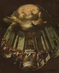 Joseph Wannenmacher, Council of Chalcedony (study), 1762/63, oil on canvas