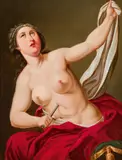 Francesco Trevisani, Lucretia, oil on panel