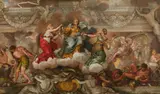 Allegory of Divine Providence by called Pietro da Cortona Pietro Berrettini, oil on canvas, offered Jul 2021