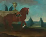 Johann P. Leopold Axtmann, Horse in Piaffe, c. 1730, oil on canvas