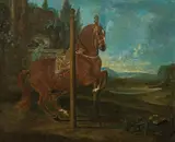 Johann P. Leopold Axtmann, Horse in Levade, c. 1730, oil on canvas