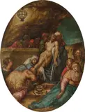 Denys Calvaert, Entombment of Christ, oil on copper
