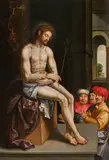 Master of 1518, Christ on the cold stone, c. 1600, oil on panel