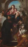 Giambettino Cignaroli, Madonna with child and Saints, oil on canvas
