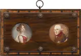 Joseph Karl Stieler, Luise of Prussia and King Frederick II of Prussia, watercolour on ivory