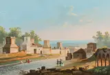 Naples, Strada de Sepoleri by Neapolitan Master of the 19th Century, gouache on paper, sold Jul 2021
