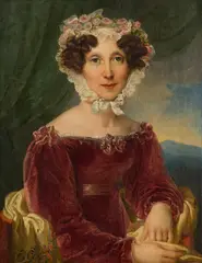 Johann Ender, Portrait of a woman, oil on panel