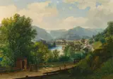 Thomas Ender, View of Bad Ischl, c. 1828, oil on canvas