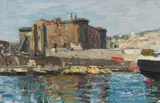 Alfred Zoff, On the quayside in Naples