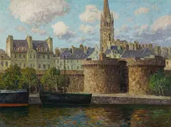 Alfred Zoff, Saint-Malo - Bretagne, c. 1908, oil on canvas
