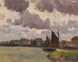 Alfred Zoff, Harbour of Nieuport (Belgium)