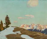 Karwendel im Vorfrühling by Carl O’Lynch of Town, oil on canvas, sold Jul 2021