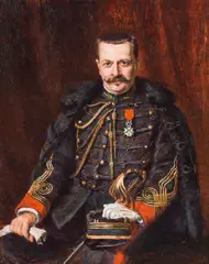 Paul Joanovits, Portrait of a captain in the General Staff of the French army, oil on panel