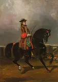 Alfred de Dreux, Cavalier on horseback, oil on canvas
