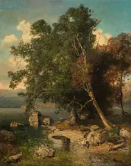 Robert Russ, Seewinkel, c. 1868, oil on canvas