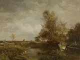 Emil Jakob Schindler, Partie aus Zütphen ("Erinnerung an Holland"), 1882, oil on canvas