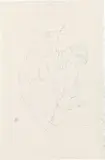 Egon Schiele, Seated young man, 1912, pencil on Strathmore Japan paper