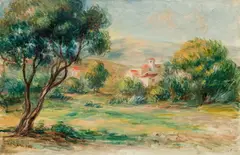 Pierre-Auguste Renoir, Landscape in Provence with olive trees, c. 1900, oil on canvas