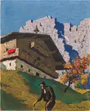 Alfons Walde, Herbst in Tirol, 1945, oil on cardboard