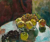 Anton Faistauer, Still-life with apples and grapes