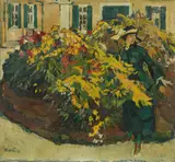 Leo Putz, In the garden (Gauting), c. 1925, oil on canvas