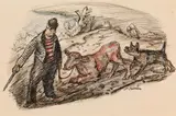 Alfred Kubin, Farmer with calf