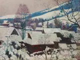 Josef Stoitzner, Winter in the Waldviertel, c. 1920, oil on canvas