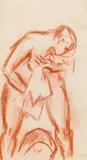 Rudolf Wacker, Standing nude at her toilet