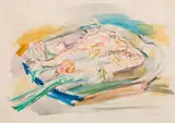 Oskar Kokoschka, Still life with fish