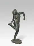 Edgar Degas, Dancer, looking at the sole of her foot, bronze