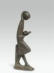 Werner Franzen, Eve reading, 1963, bronze