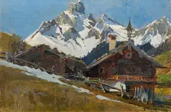 Franz Trenk, Bischofsmütze, 1922, oil on cardboard