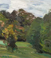 Hans Josef Weber Tyrol, Landscape, oil on canvas