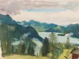 Ferdinand Kitt, Landscape with Wolfgangsee