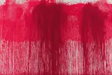 Hermann Nitsch, Schüttbild, 2005, mixed media on canvas; unframed