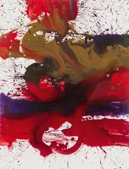 Markus Prachensky, S. Angelo-Duke-C Size-I, 1977, oil on canvas; framed