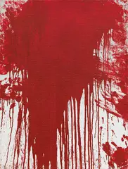 Hermann Nitsch, Schüttbild, 1983, Oil