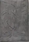 Eva Schlegel, Untitled, 1991, graphite on plaster on lead; unframed