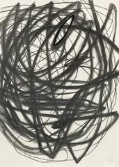 Otto Zitko, Untitled, mixed media on paper; framed