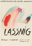 Maria Lassnig, Untitled (Sketch for an exhibition poster, Landesmuseum Kärnten)