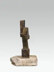 Figure with angled arm by Josef Pillhofer, 1965, bronze, sold Jul 2021