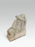 Oskar Bottoli, Leaning figure, 1984/85, chalkstone