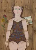 Ludwig Schwarzer, Childhood love unforgettable, 1965, oil on wood panel; framed