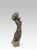 Jos Pirkner, Female nude, bronze, partly green patinated