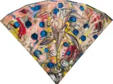 Christian Ludwig Attersee, Fan, 1986, oil and glitter on canvas on wood