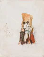 Peter Krawagna, Untitled, 1974, mixed media on paper; unframed