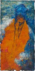 Anton Christian, Ohne dich sein, ganz ohne dich ... (from the series: 28 Fragen - Bilder für Erich Fried), 1991, mixed media on paper; framed