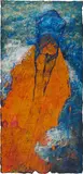 Anton Christian, Ohne dich sein, ganz ohne dich ... (from the series: 28 Fragen - Bilder für Erich Fried), 1991, mixed media on paper; framed