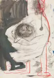 Siegfried Anzinger, Untitled, 1984, mixed media on paper; framed